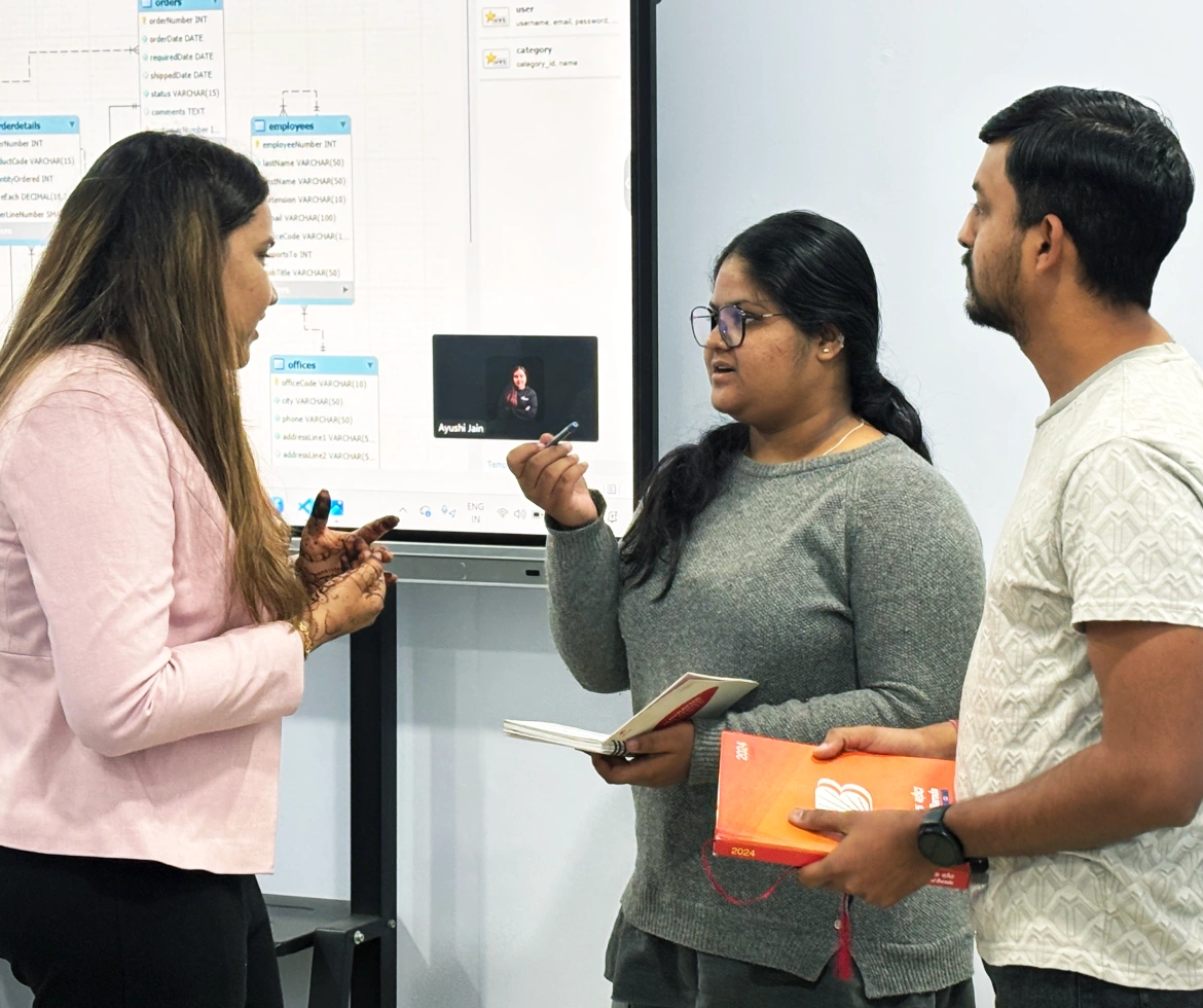 Group discussion with mentors