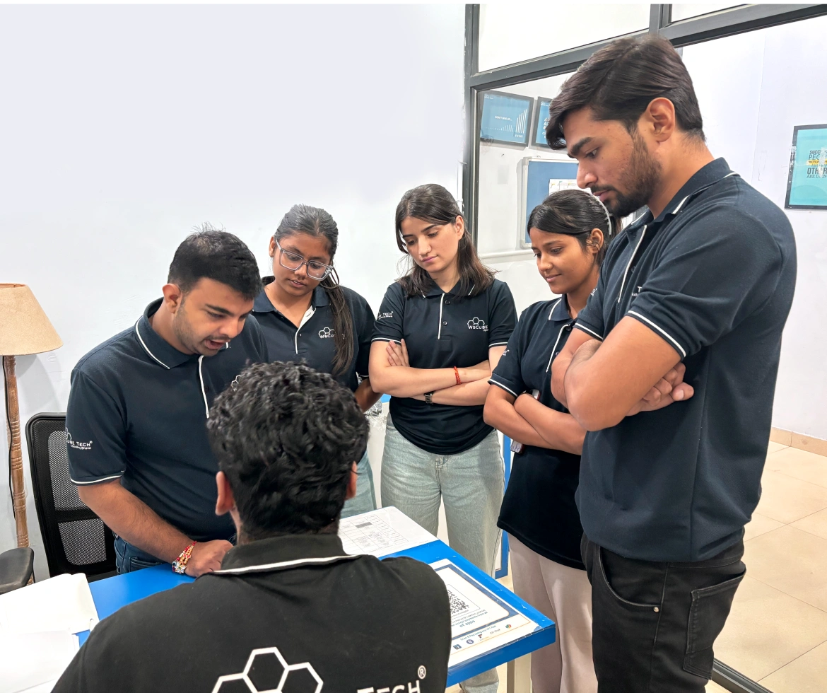 Mock interview happening