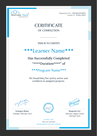 WsCube Tech<br/>Certification