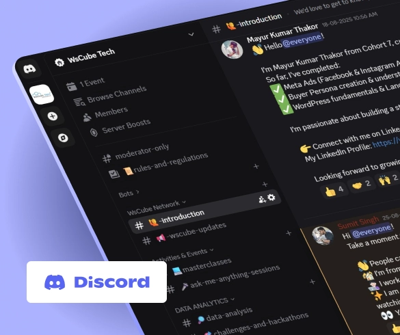 Discord community support