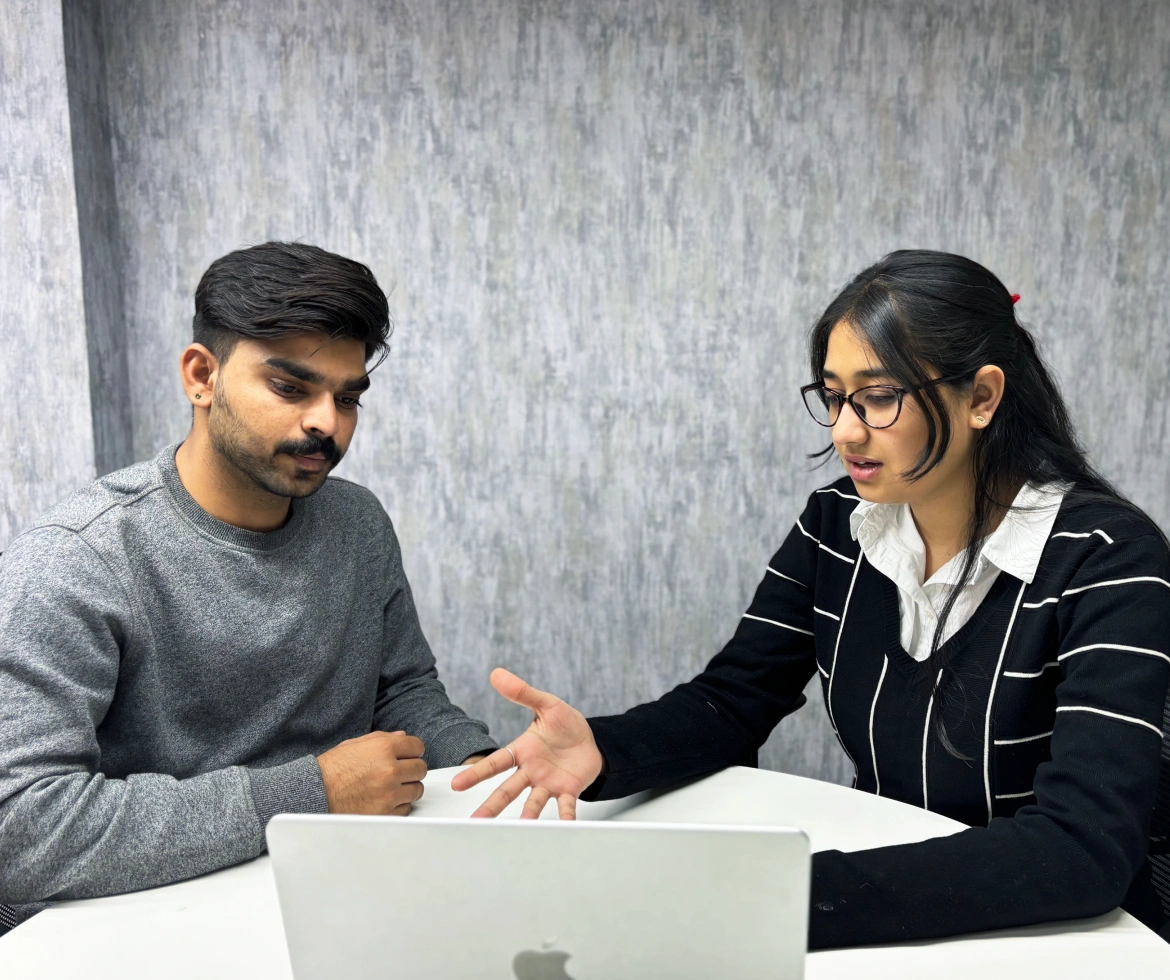 Mock interview happening