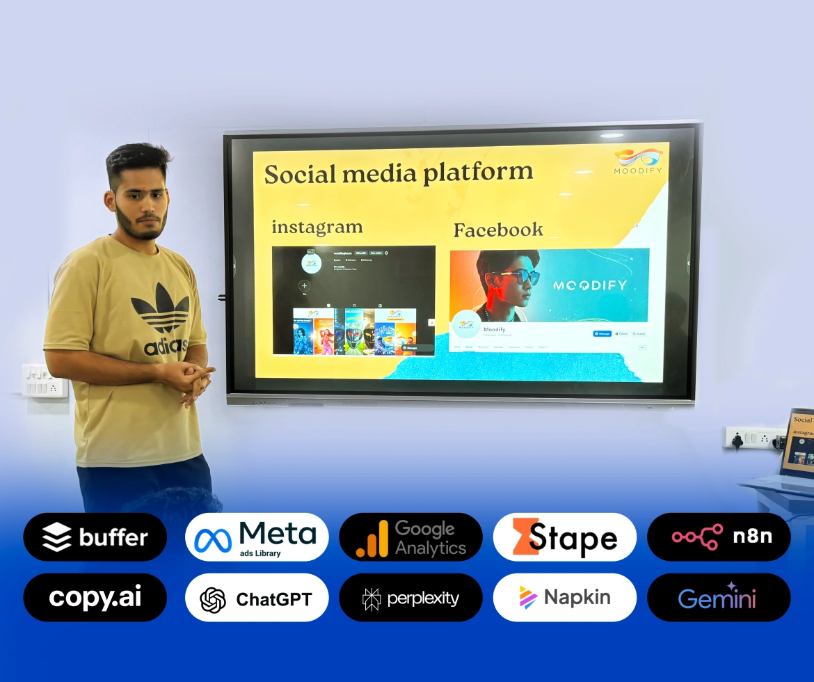 Students using real tools