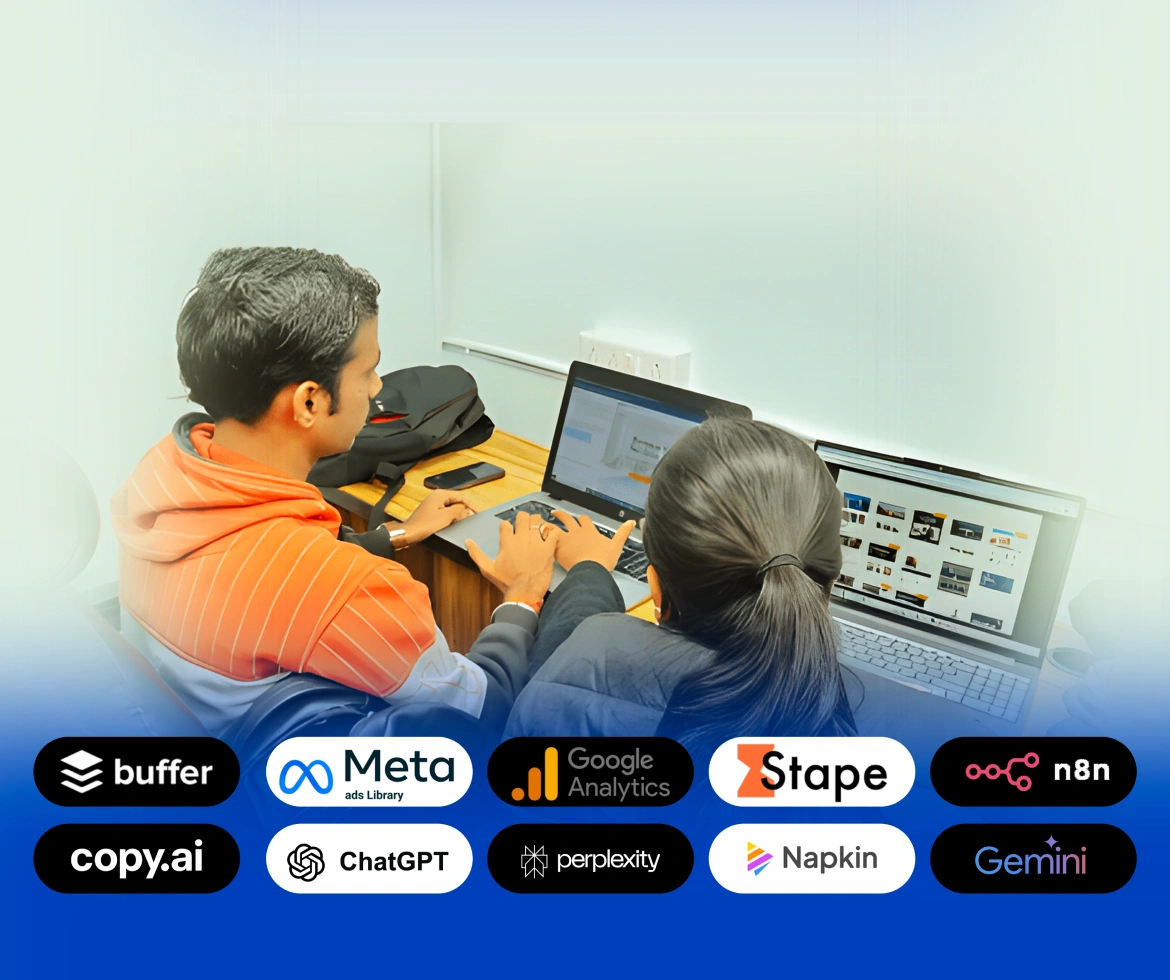 Students using real tools