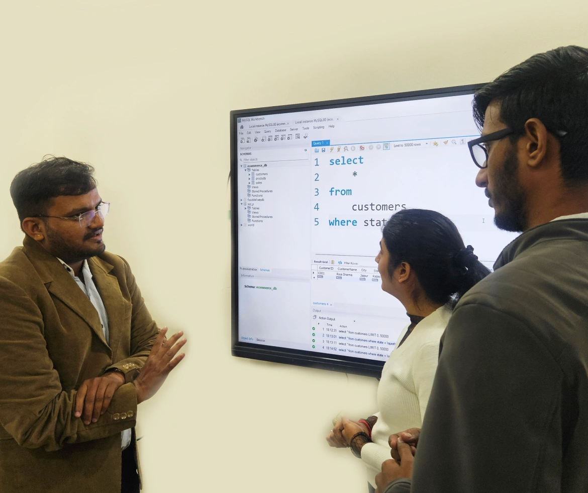 Group discussion with mentors