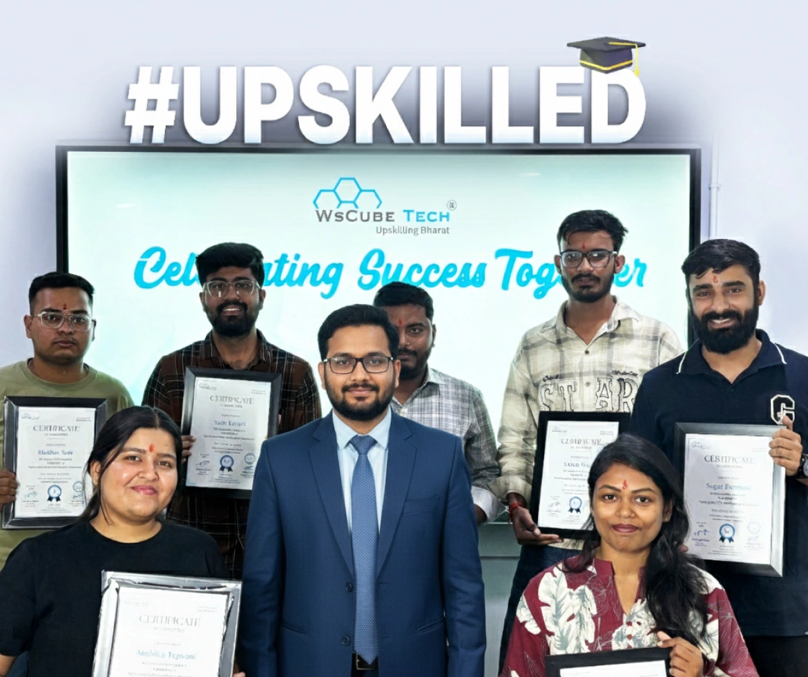 Upskilled students with certificates